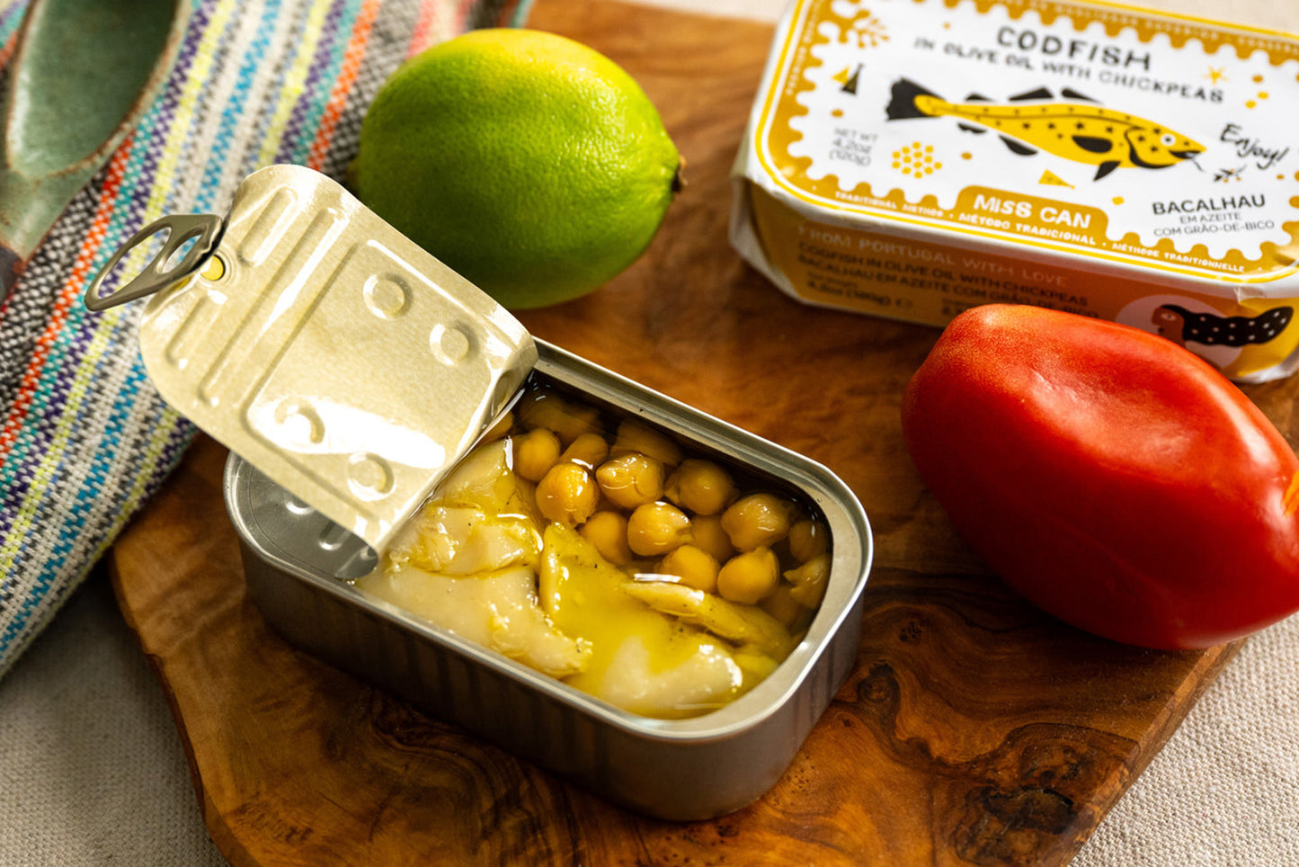 Miss Can Codfish in Olive Oil with Chickpeas