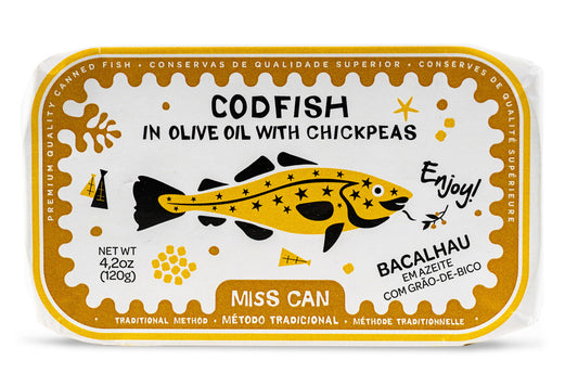 Miss Can Codfish in Olive Oil with Chickpeas - Can Front