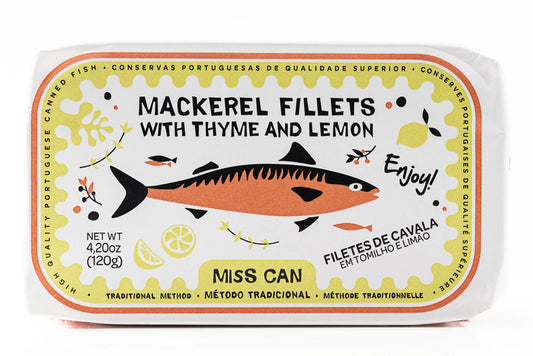 Miss Can Mackerel Fillets
with Thyme and Lemon - Can Front