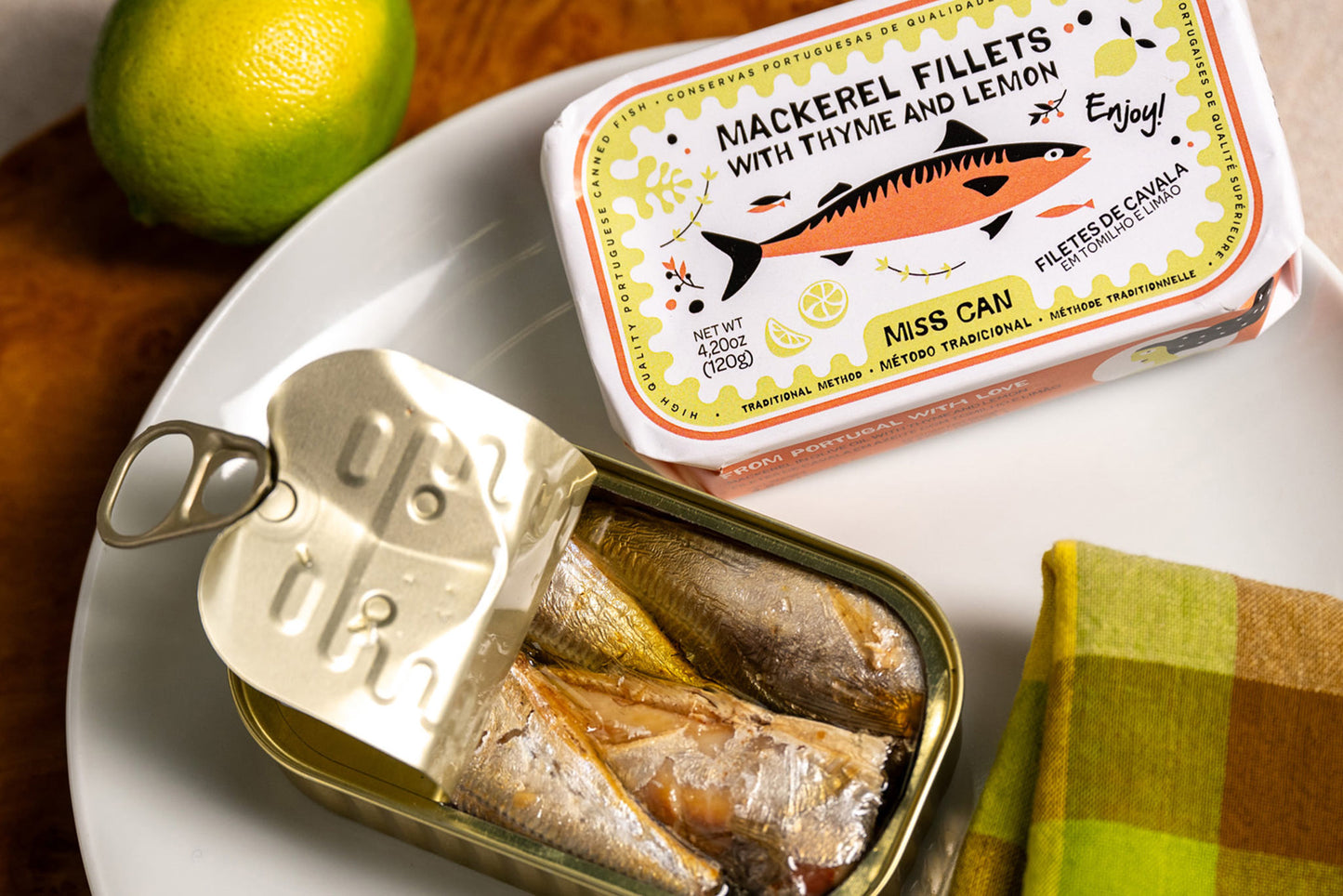 Miss Can Mackerel Fillets
with Thyme and Lemon