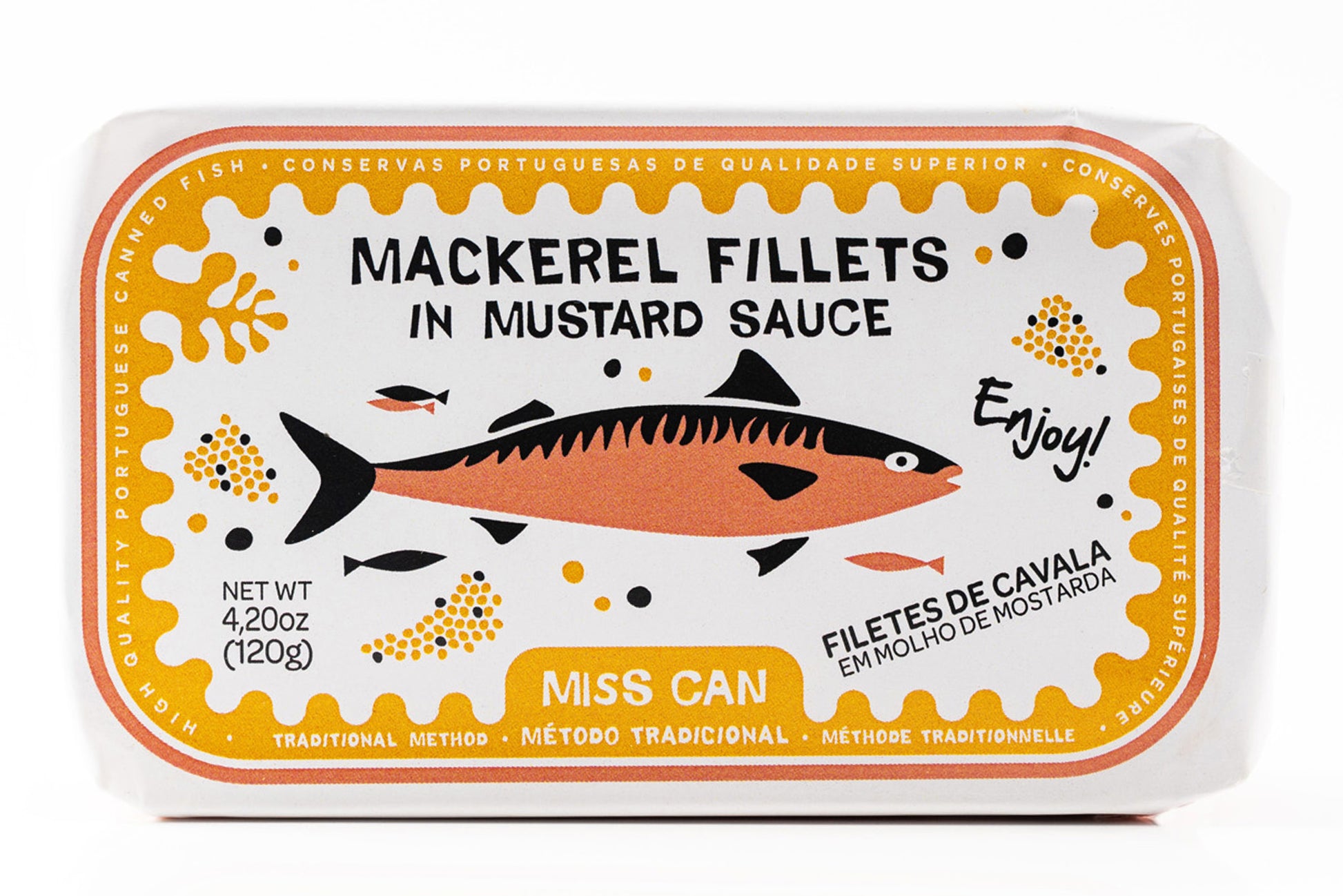 Miss Can Mackerel Fillets in Mustard Sauce - Front Can