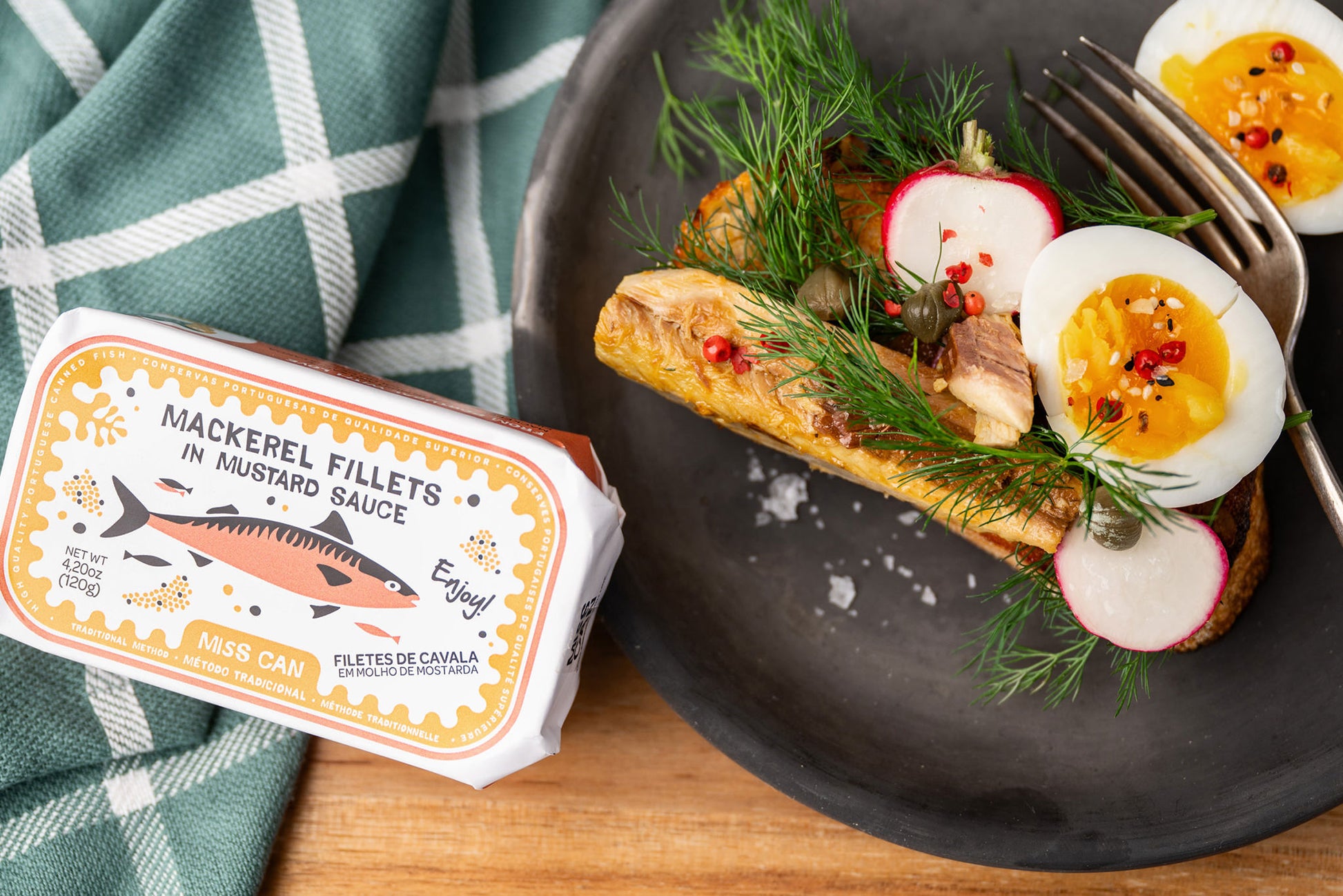 Miss Can Mackerel Fillets in Mustard Sauce