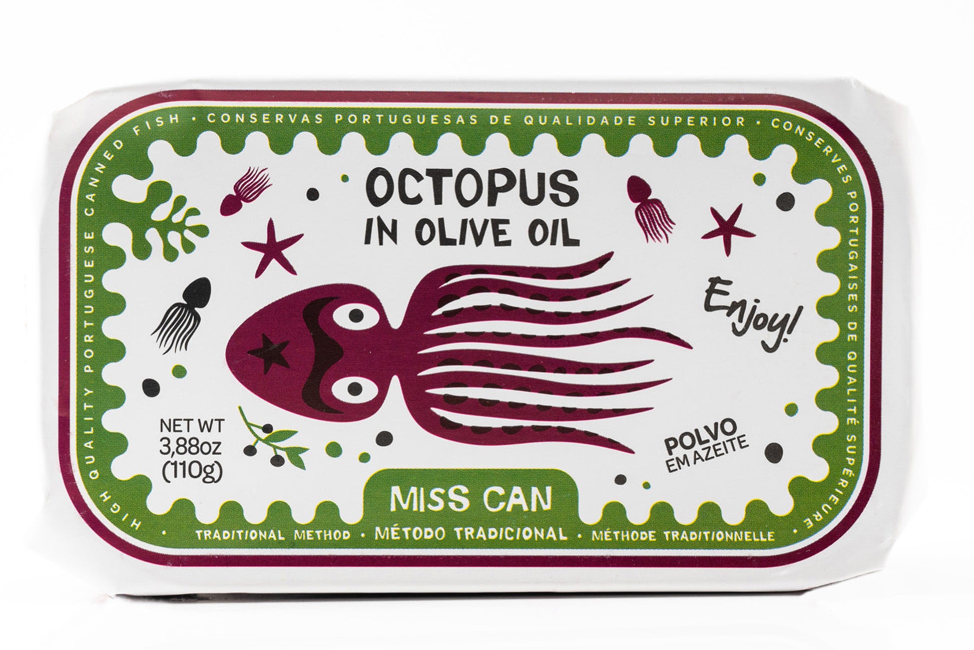 Miss Can Octopus in Olive Oil - Can Front