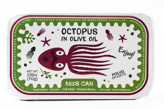 Miss Can Octopus in Olive Oil - Can Front