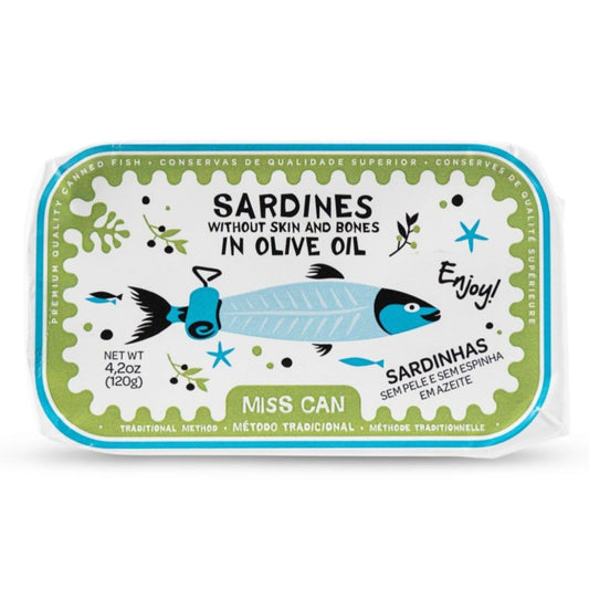 Sardines without skin & bones in olive oil